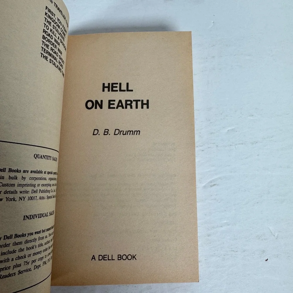 Hell on Earth Traveler #10 D.B. Drumm 1986 First Printing Dell Sci-Fi